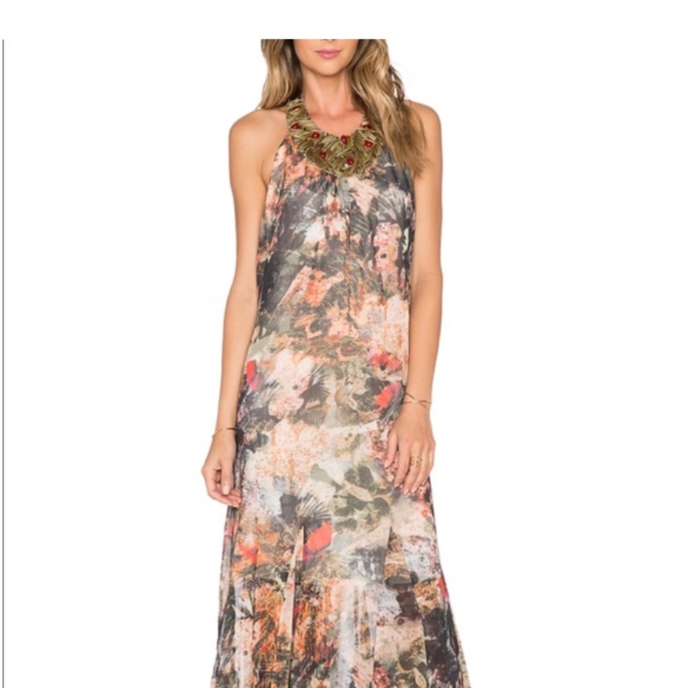 Alice +olive halter neck embellished dress size s/p